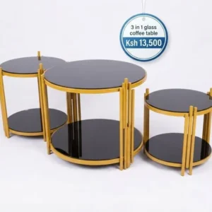 3-in-1 Glass Coffee Table